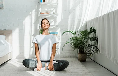 De-stress and feel rested after a good night sleep